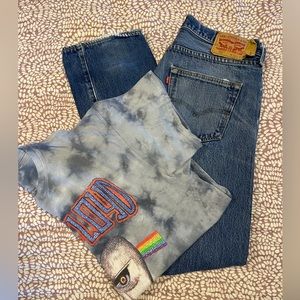 VINTAGE, 501 LEVI’S, WITH VINTAGE BAND TEE!